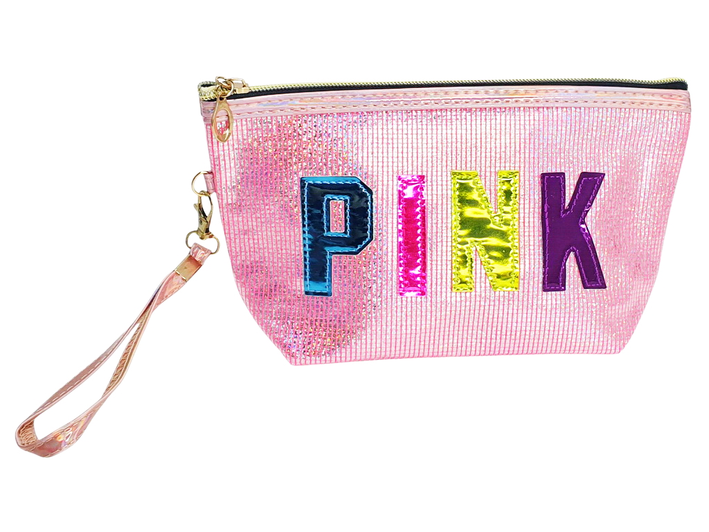 Пенал шкільний з блискучим покриттям Pink, 4 дизайни (ціна за 1 шт)