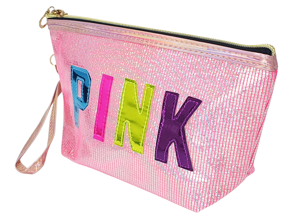 Пенал шкільний з блискучим покриттям Pink, 4 дизайни (ціна за 1 шт)