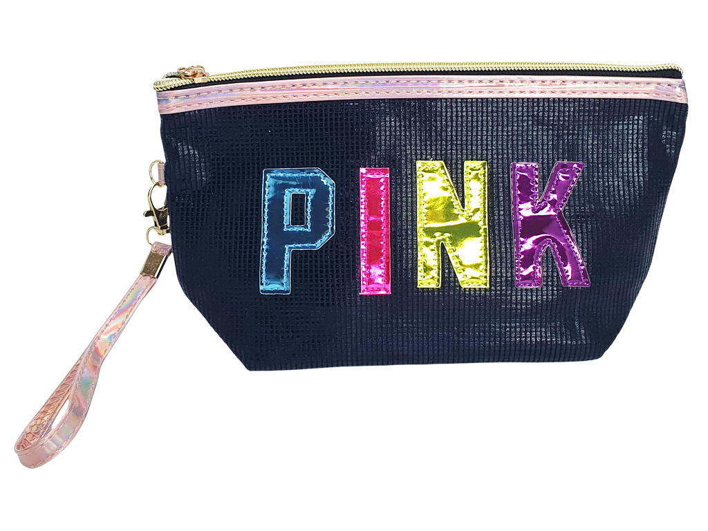 Пенал шкільний з блискучим покриттям Pink, 4 дизайни (ціна за 1 шт)