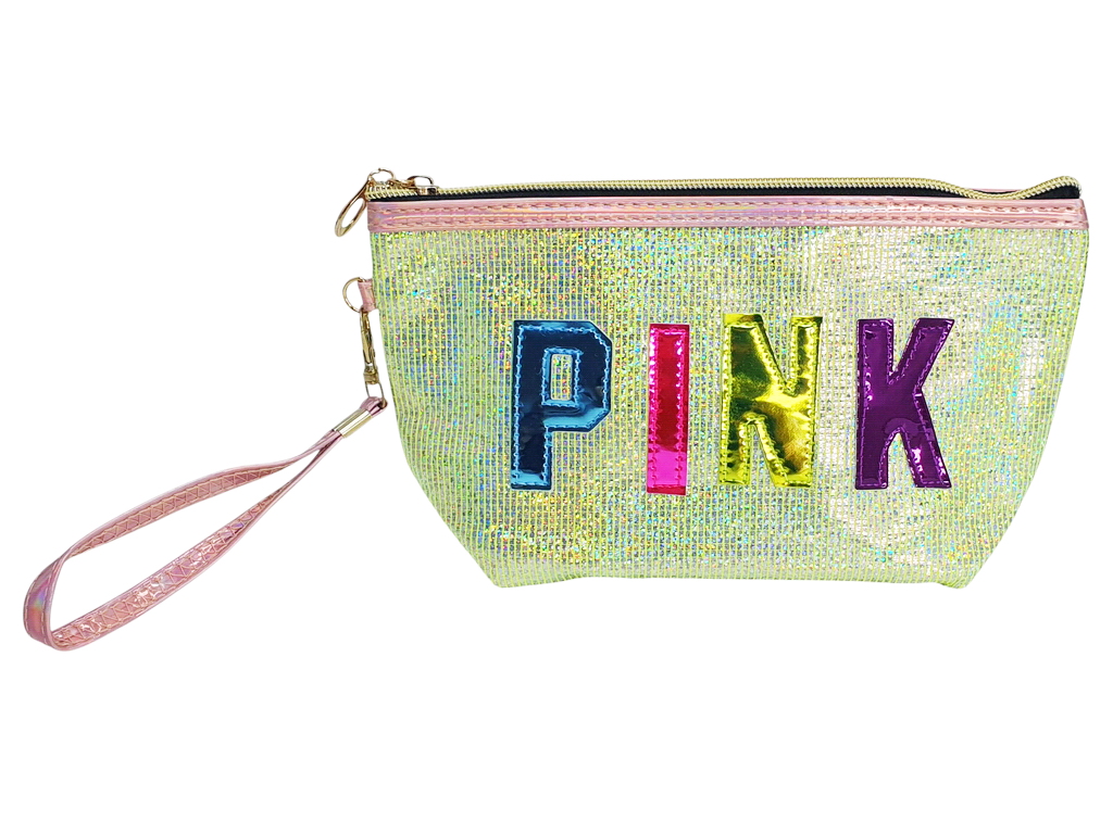 Пенал шкільний з блискучим покриттям Pink, 4 дизайни (ціна за 1 шт)