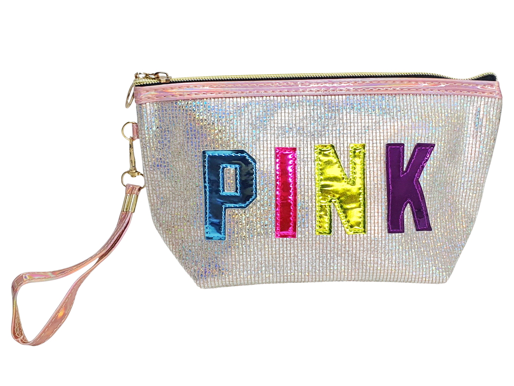 Пенал шкільний з блискучим покриттям Pink, 4 дизайни (ціна за 1 шт)