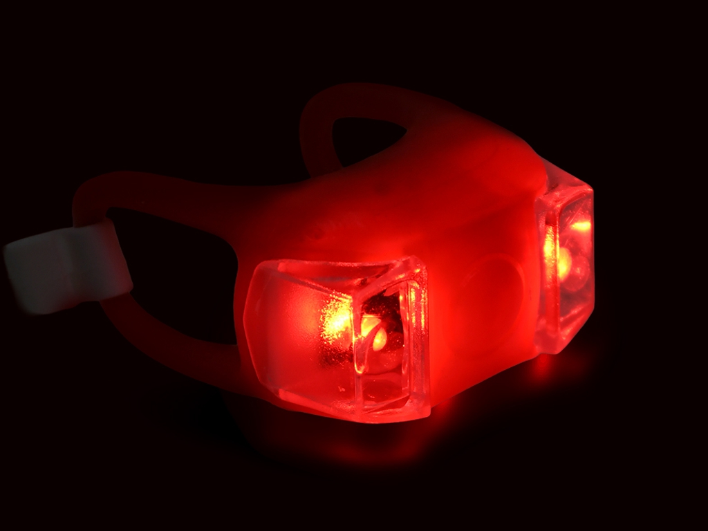 Мигалки LED для велосипеда 2шт/наб, 4х5х2.5см, 2 батарейки CR2032, VL97733