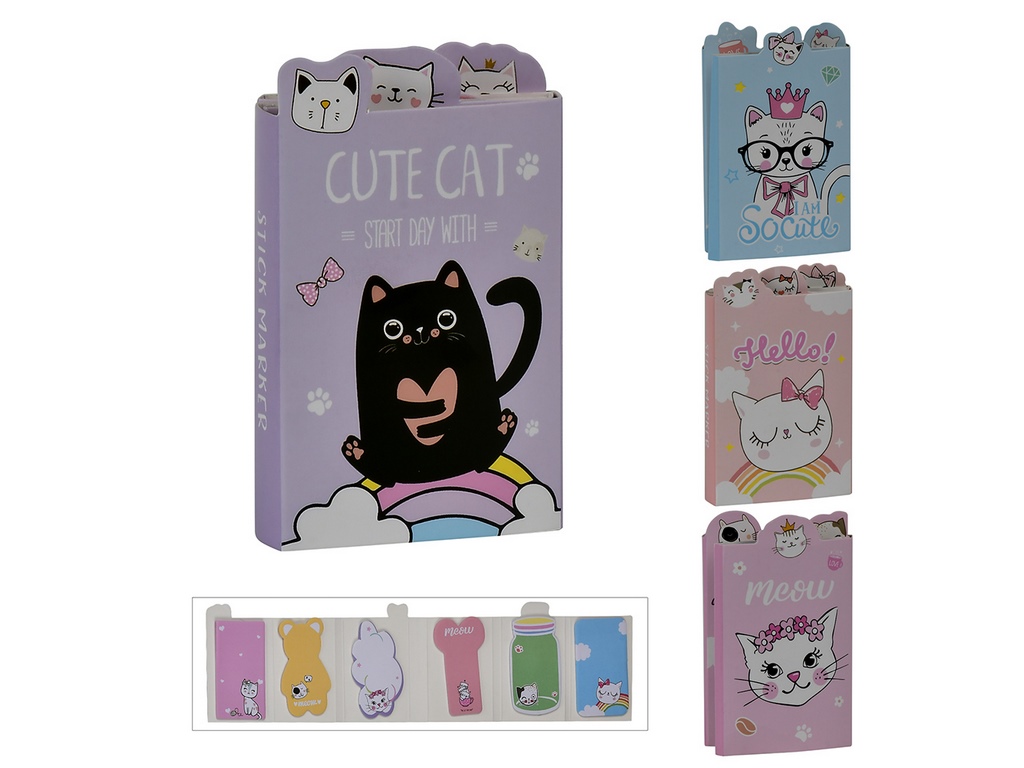 Блокнот складний Meow зі стікерами 38х9,5см