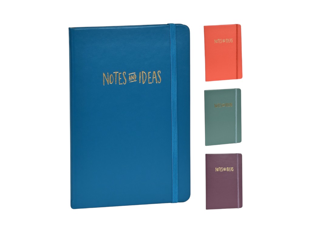 Блокнот на резинке Notes and ideas A6, 80 листов