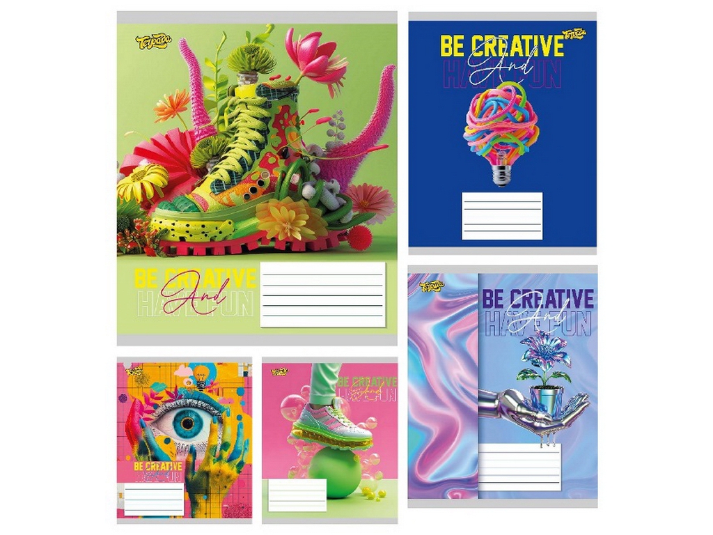 Зошит у клітинку Тетрада Creative ТА61512, 48 аркушів, мікс видів, ціна за 1 шт