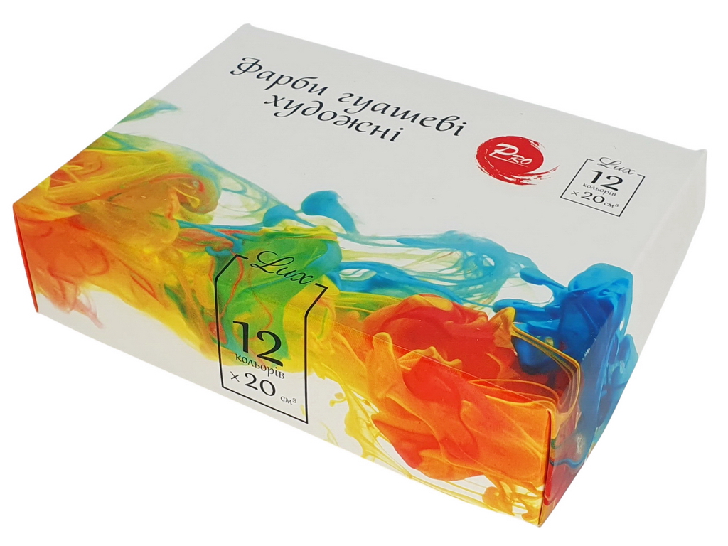 Гуашь художественная 12 цветов, Тетрада ТЕ12064