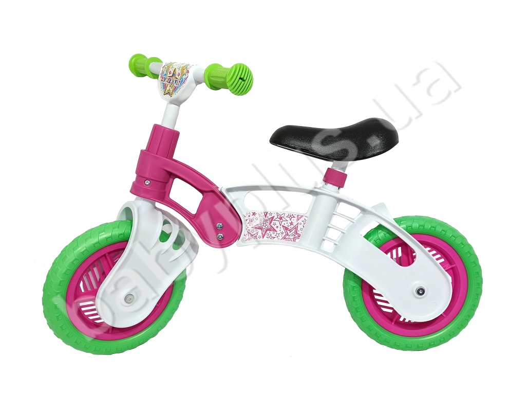 Беговел детский розово-белый Star Bike. Kinderway KW-11-012 РБ