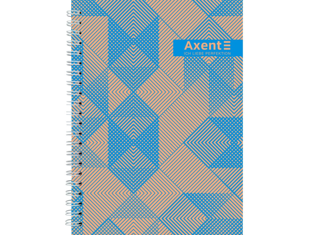 Блокнот на спіралі тверда обкладинка №35 А5. 96 аркушів. Axent 8032-35-A