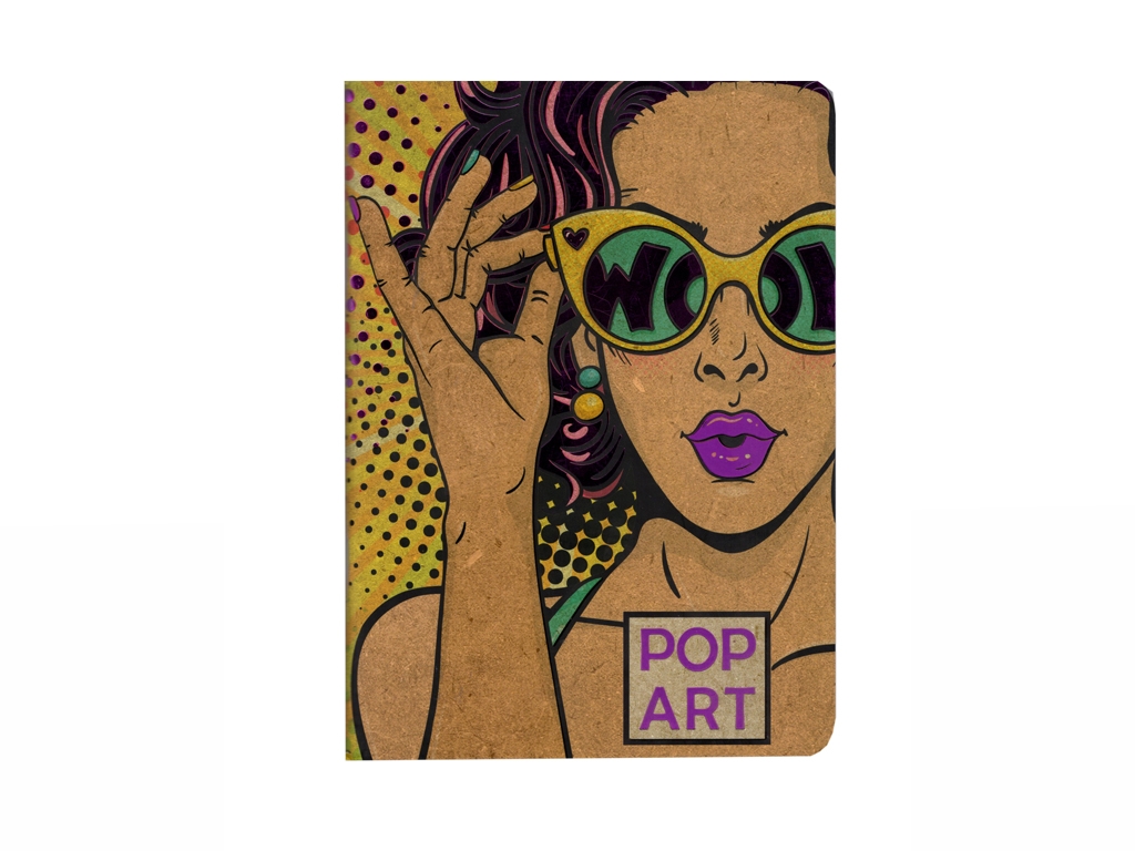 Блокнот POP ART А5, 150x210 мм, 80 аркушів, Аркуш 1В971