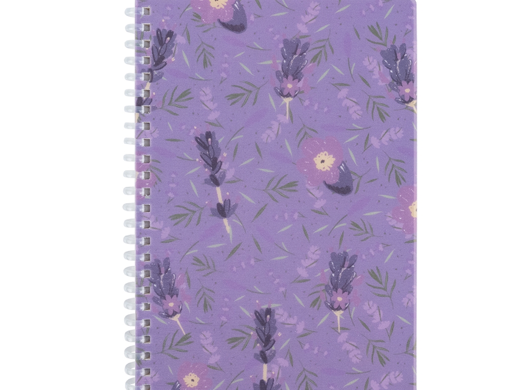 Блокнот в клітинку на спіралі А5. 80 аркушів. Lavender 2. Axent 8033-2-A