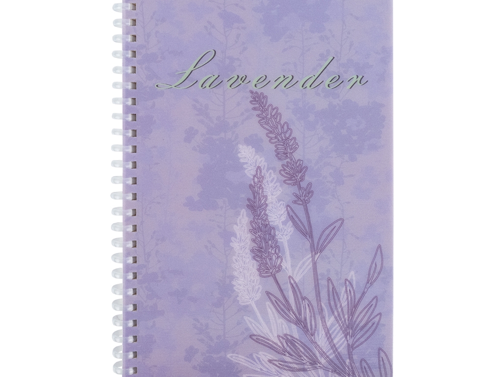 Блокнот в клетку на спирали А5. 80 листов. Lavender 3. Axent 8033-3-A