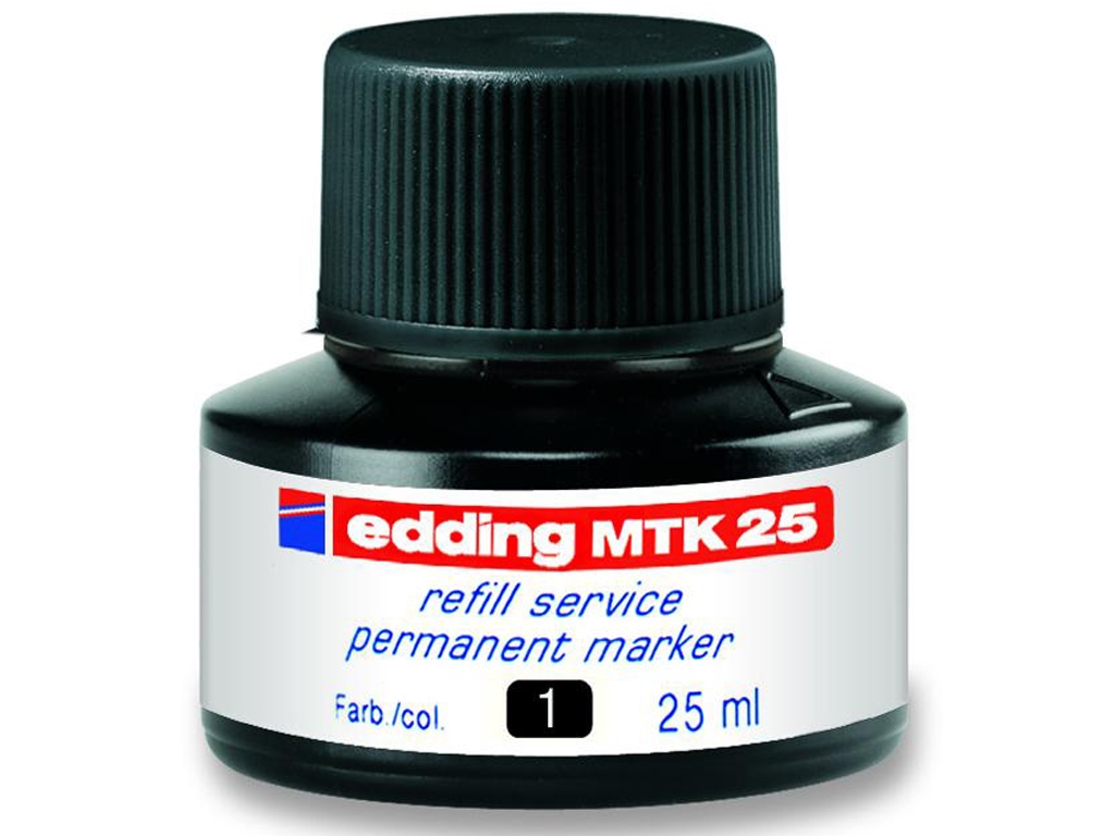 Чернила для заправки Permanent черная. Edding e-MTK25/01