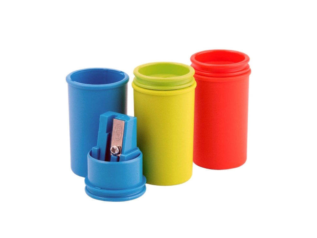 Чинка з контейнером Mini Pop асорті. KUM 1870 k1 mini pop