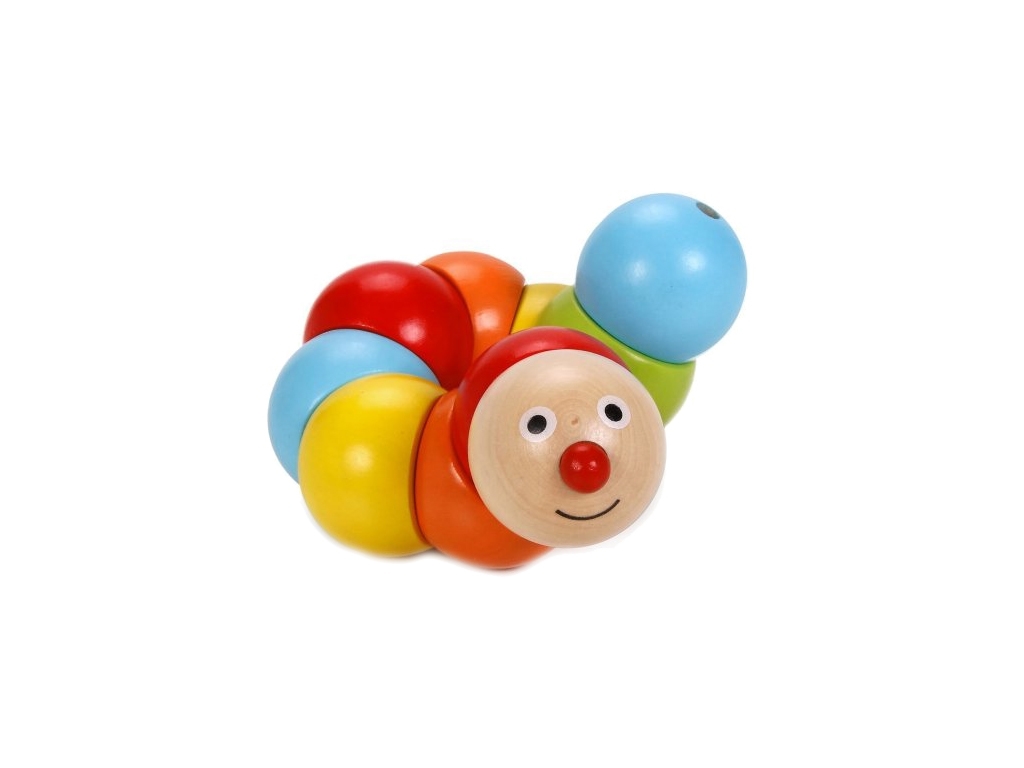 Деревянная игрушка Веселая Гусеница. Classic World 3505