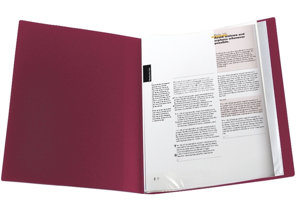 Папка дисплей-книга Axent 1010-04-A A4, 10 файлів, бордова, Axent
