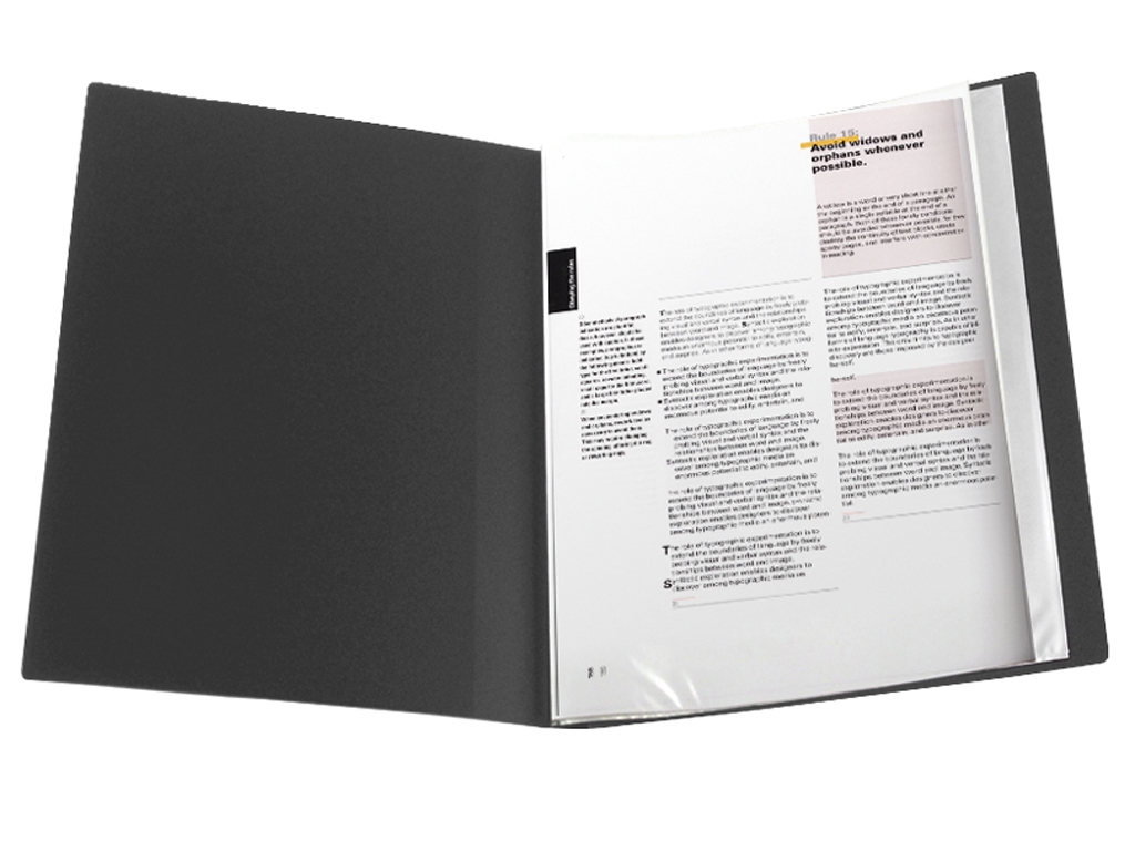 Дисплей-книга для документов Axent 1010-01-A, 10 файлов A4, черная, Axent