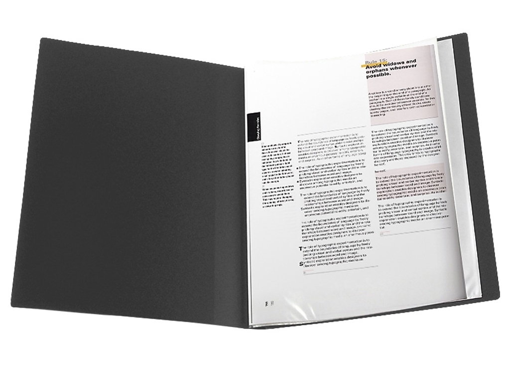 Дисплей-книга для документів Axent 1020-01-A, 20 файлів A4, чорна, Axent