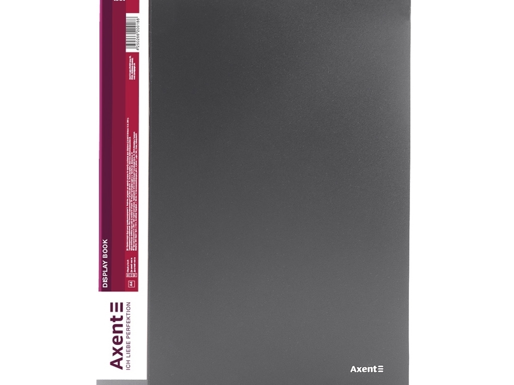 Дисплей-книга для документов Axent 1020-03-A, 20 файлов A4, серая, Axent