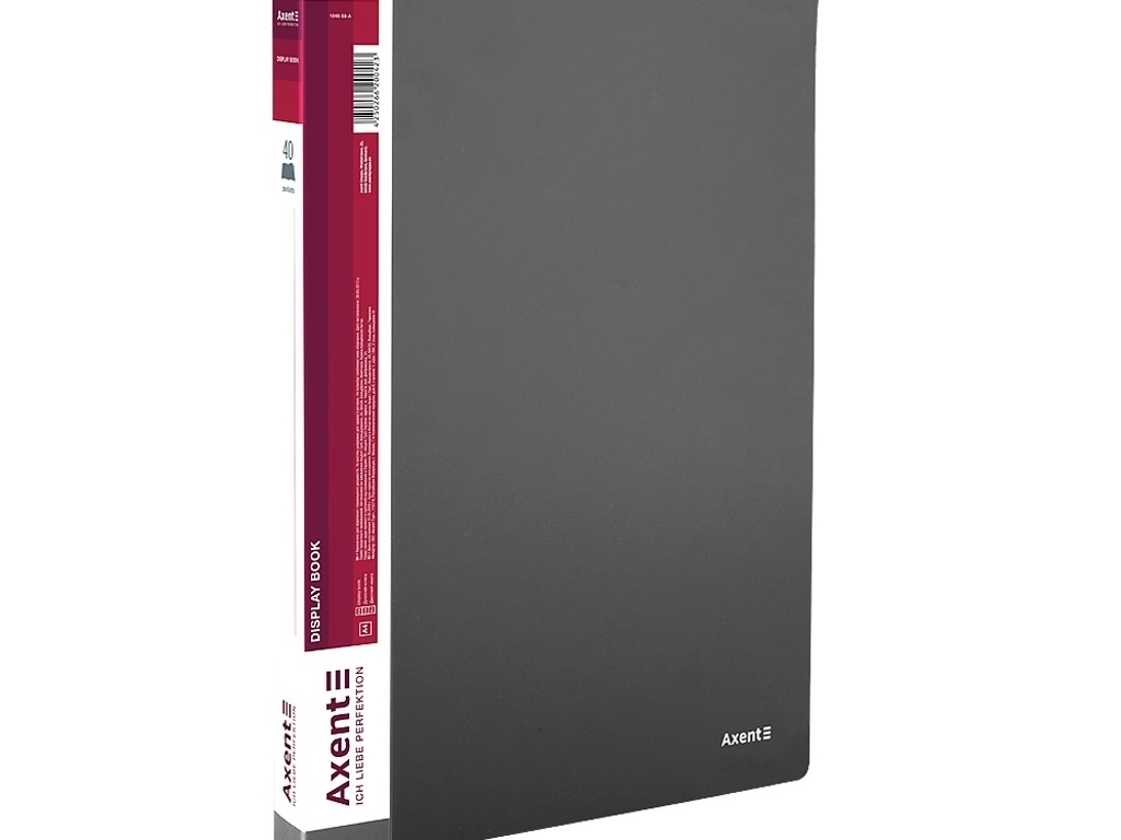 Папка дисплей-книга Axent 1040-03-A A4, 40 файлов, серая, Axent