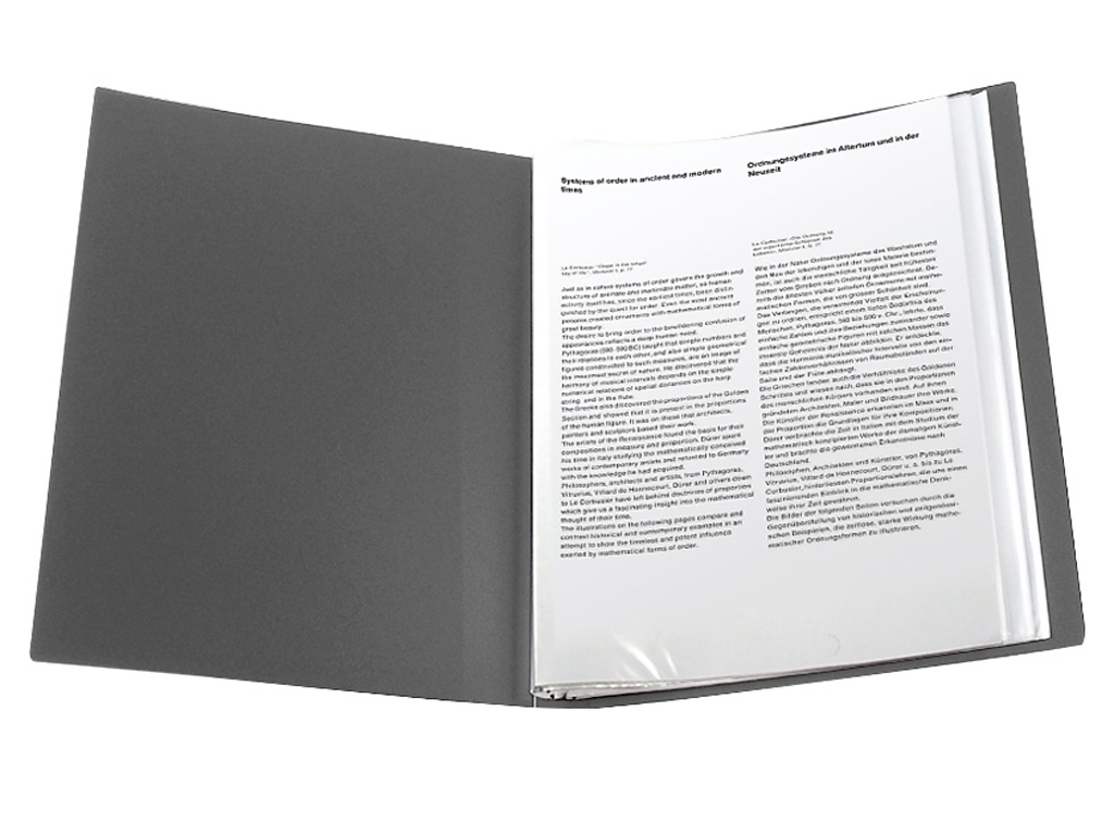Папка дисплей-книга Axent 1040-03-A A4, 40 файлов, серая, Axent