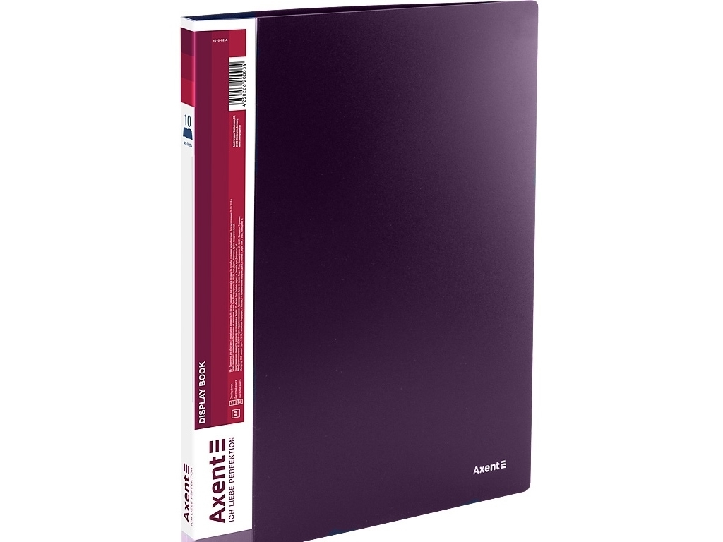 Дисплей-книга сливовая 10 файлов. Axent 1010-11-A