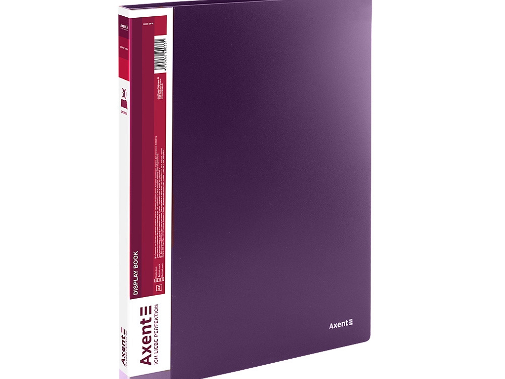 Дисплей-книга сливовая 30 файлов. Axent 1030-11-A