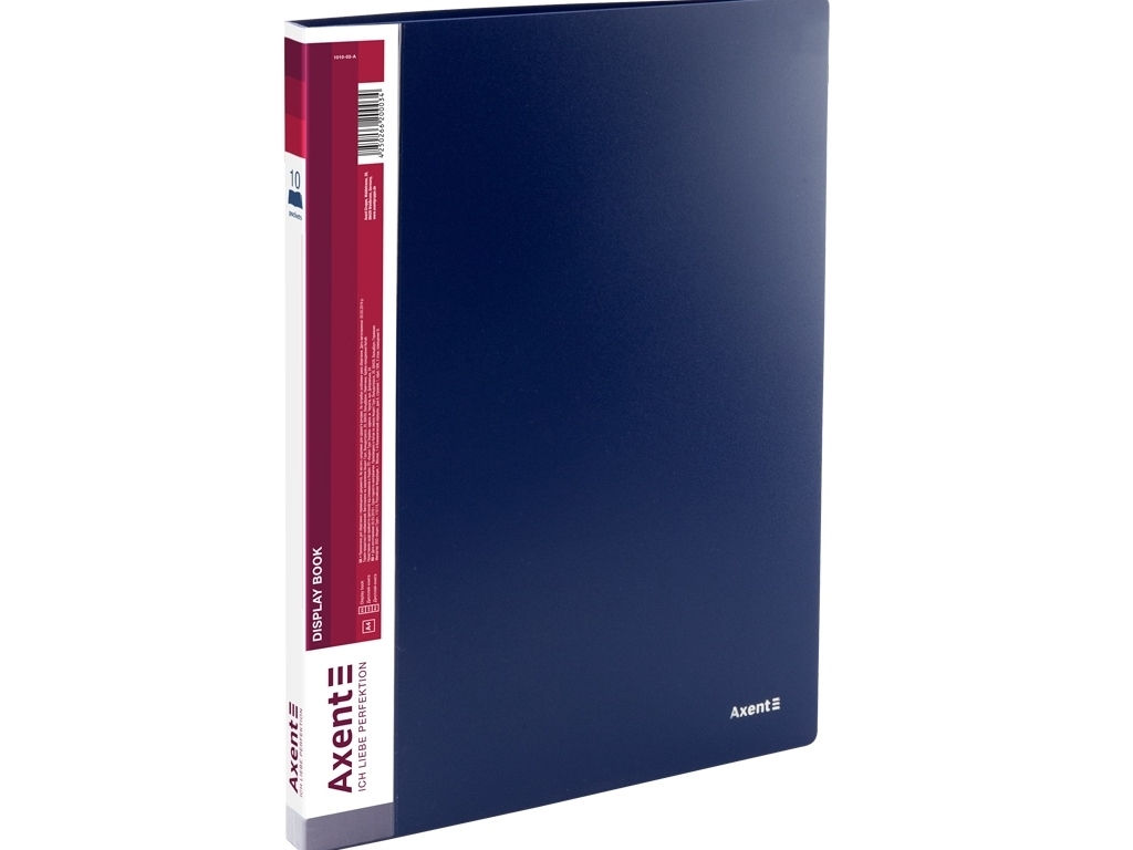 Дисплей-книга синяя 10 файлов. Axent 1010-02-A