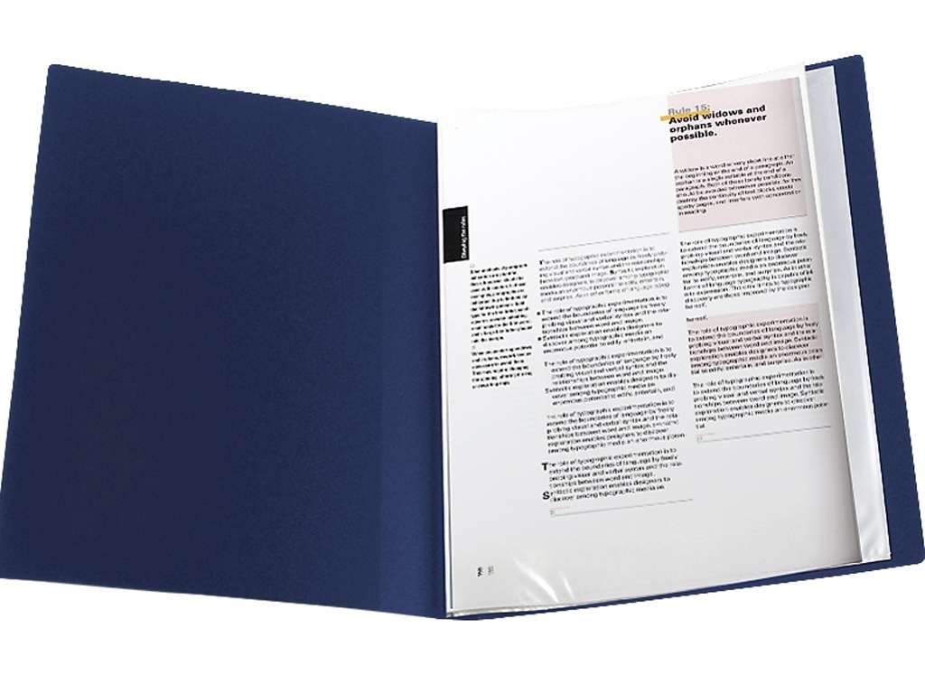 Дисплей-книга для документов Axent 1020-02-A, 20 файлов A4, синяя, Axent