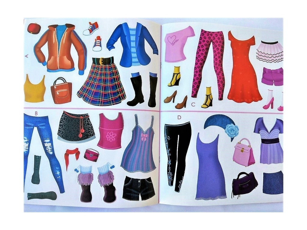 Детская книга Fashion, Fashion look, Создай образы, Пегас