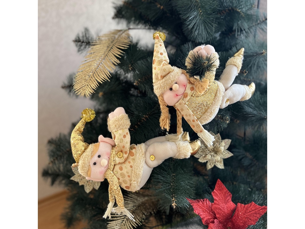 Фигура новогодняя Cutie для штор 35см, R90660
