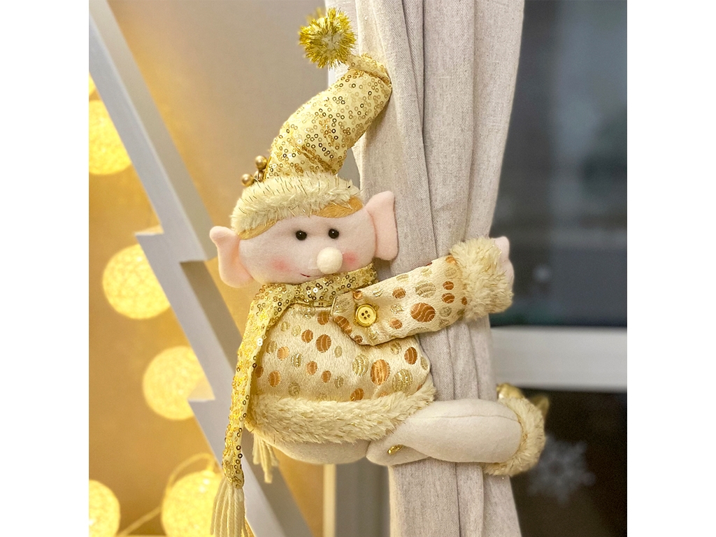 Фигура новогодняя Cutie для штор 35см, R90660