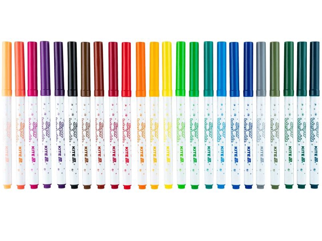 Фломастеры Creative Superwashable 24 цвета, Kite