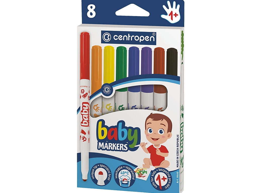 Фломастеры Baby 8 цветов. Centropen 8660/08