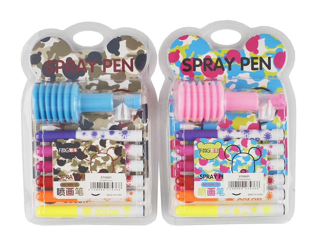 Фломастеры детские Spray pen 12 цветов, ST02421