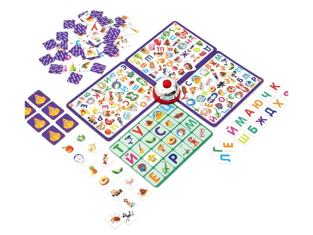 Игра со звонком, Зоркий глаз, Азбука, Vladi Toys