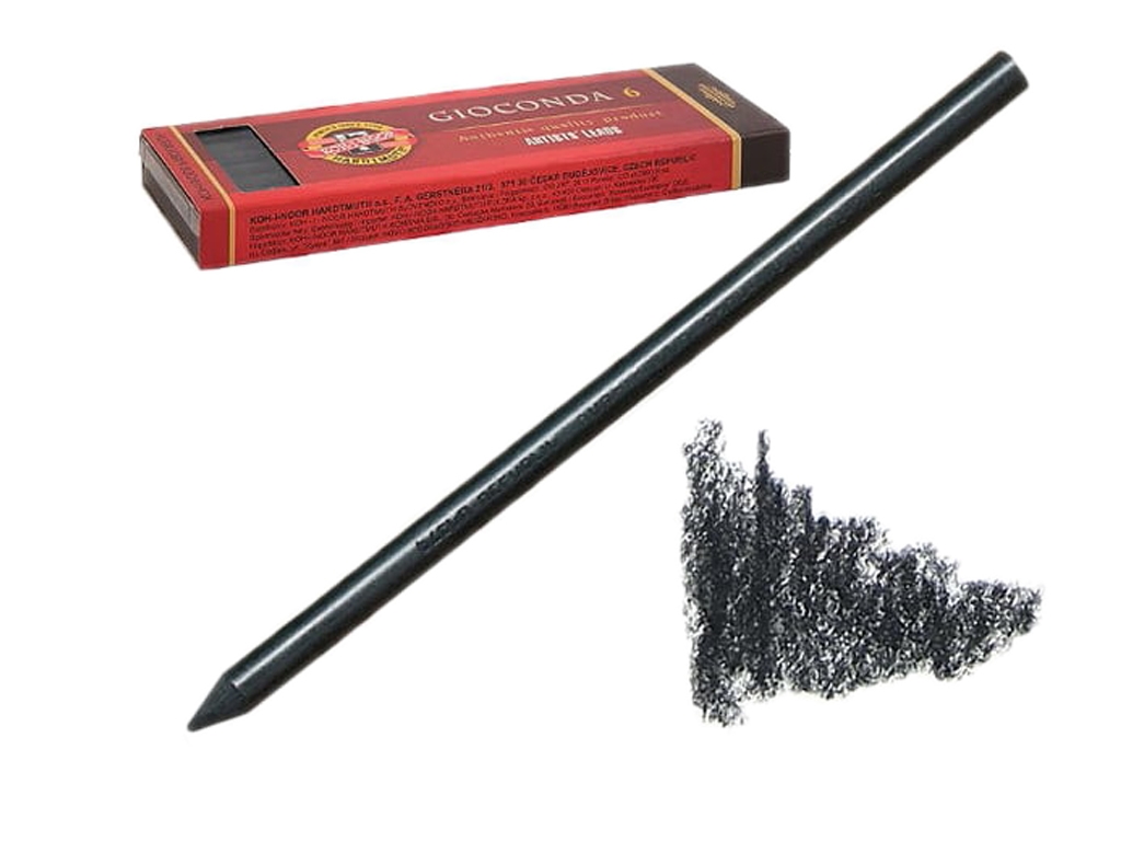 Грифель художественный Koh-i-Noor 8673/1, 5,6 мм, искусственный уголь, Koh-i-Noor