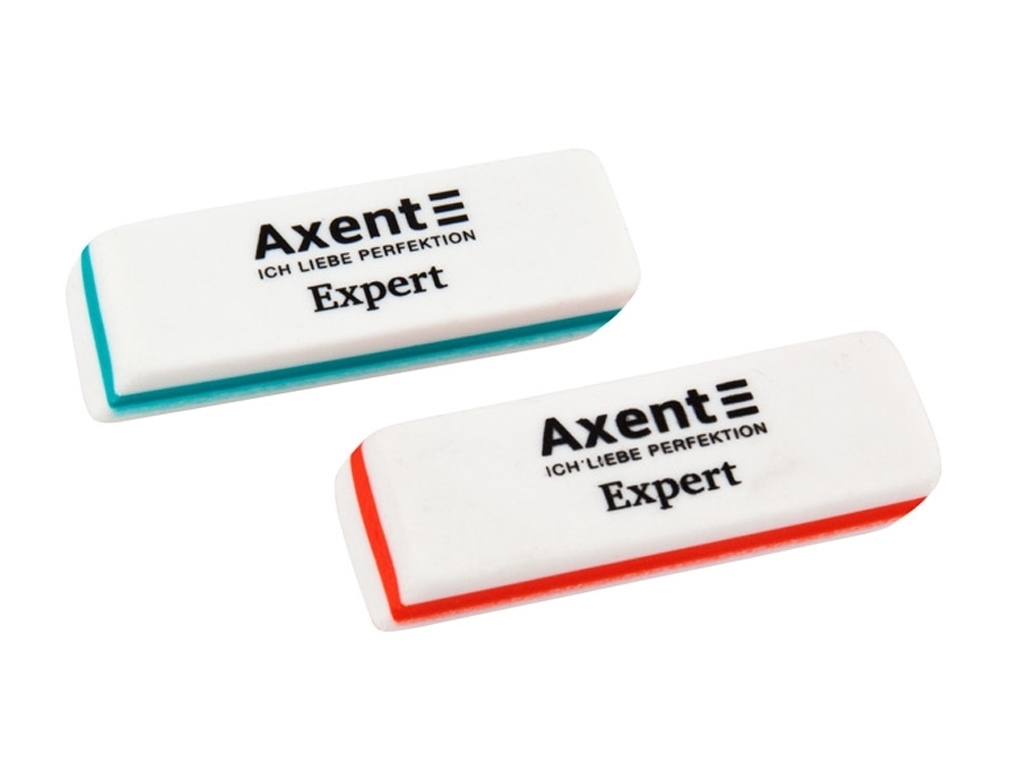 Резинка мягкая Axent Expert 1186-A 55×18×8 мм, скошенные края, ассорти, Axent