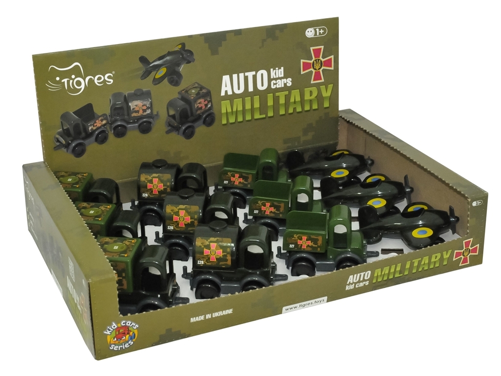 Автомобіль Kid cars військовий Мікс. Tigres 39899. 4 види (Ціна за 1 шт)