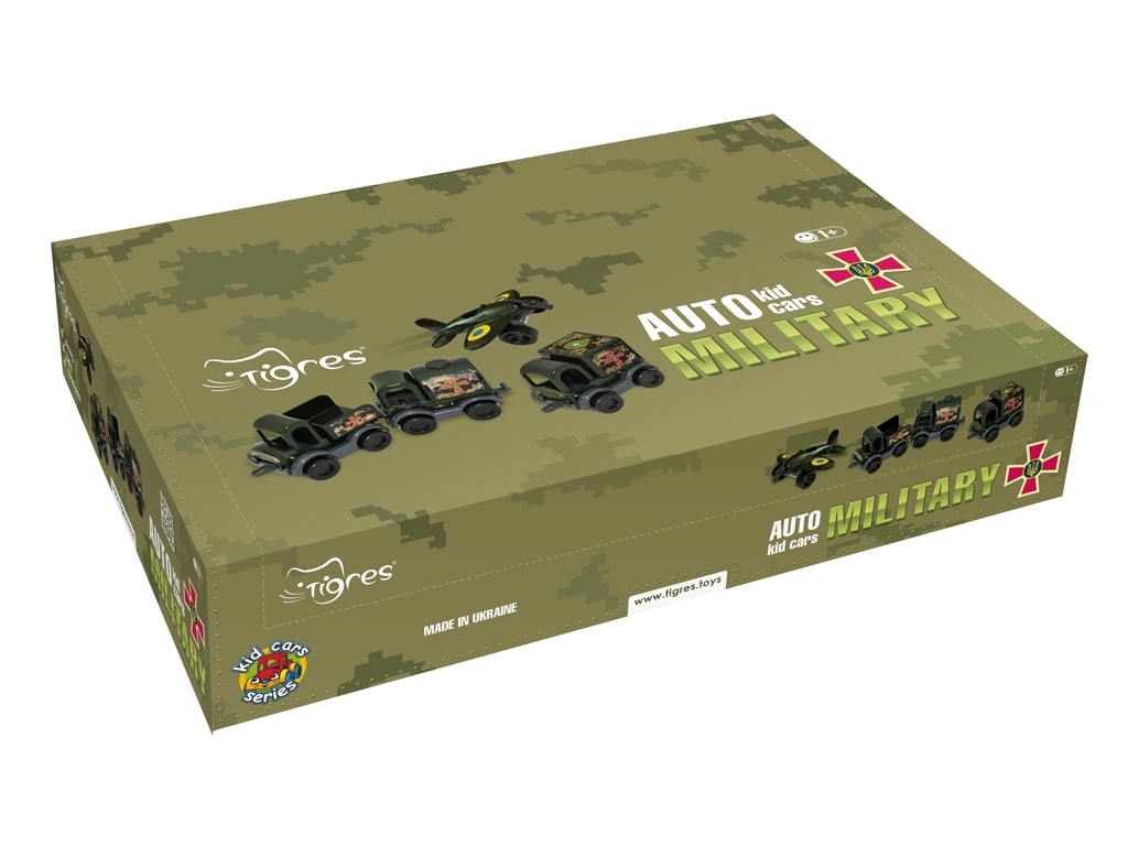 Автомобіль Kid cars військовий Мікс. Tigres 39899. 4 види (Ціна за 1 шт)