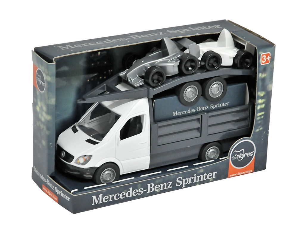 Автомобіль Mercedes-Benz Sprinter бортовий з лафетом - білий. Tigres 39670
