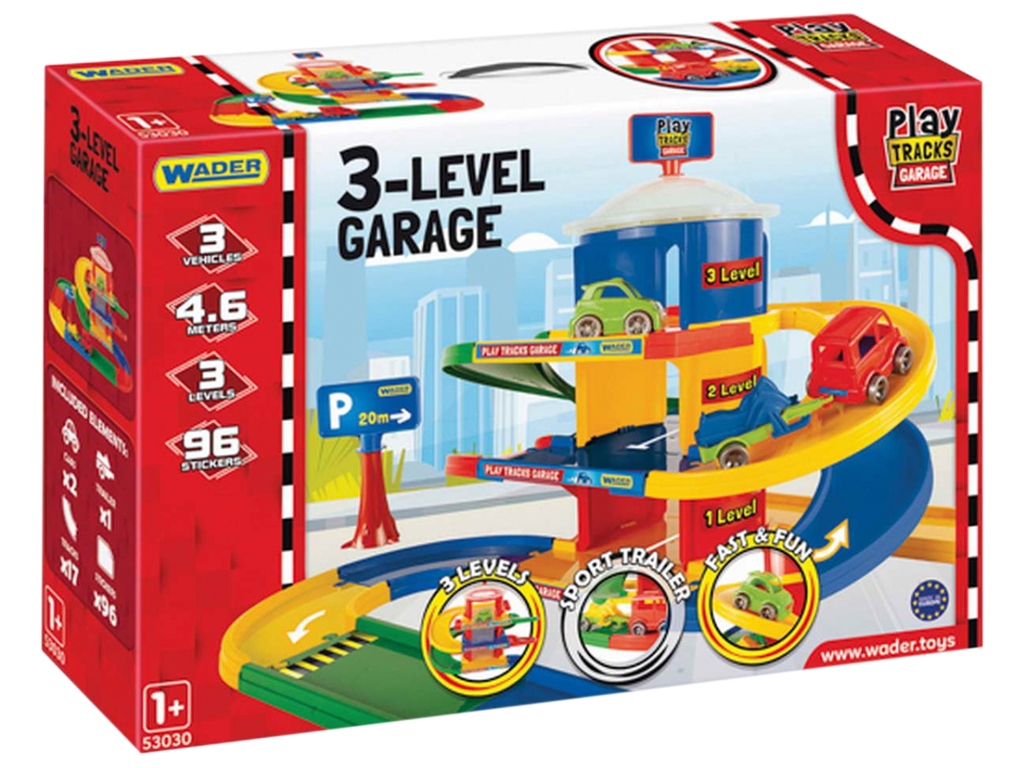 Ігровий набір гараж 3 рівні Play Tracks Garage Wader 53030