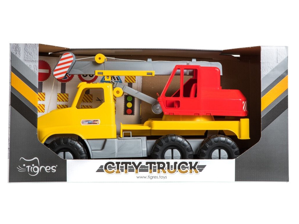 Авто City Truck кран в коробке. Tigres 39366