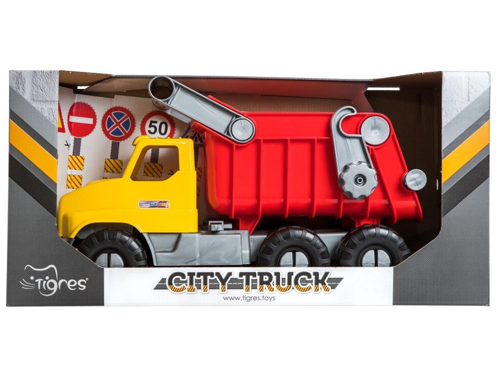 Машинка самосвал City Truck 52 см, откидной кузов, Tigres