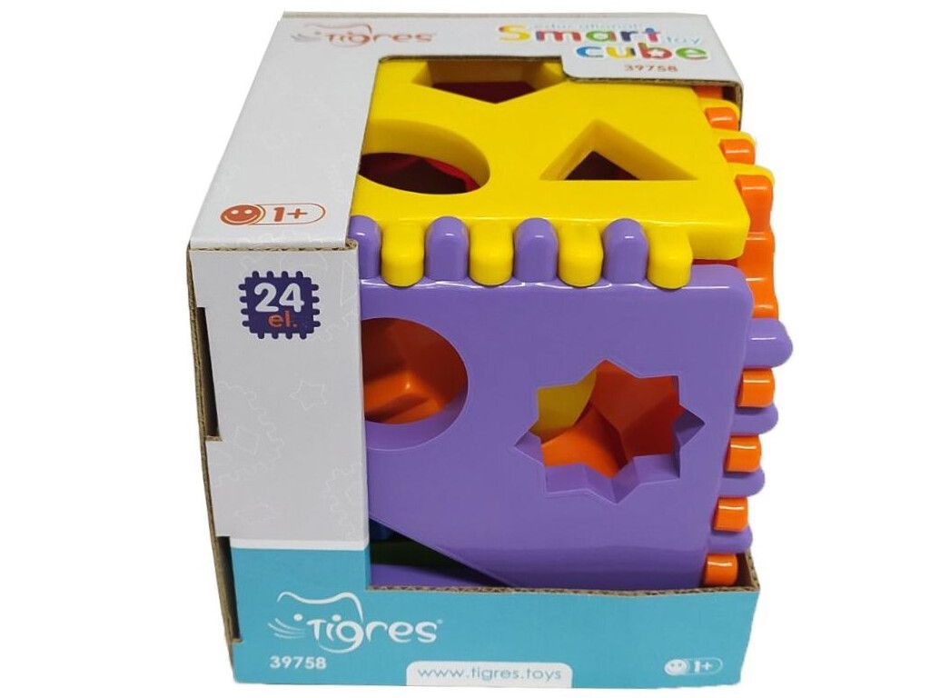 Іграшка-сортер Smart cube 24 елемента в коробці. Tigres 39758