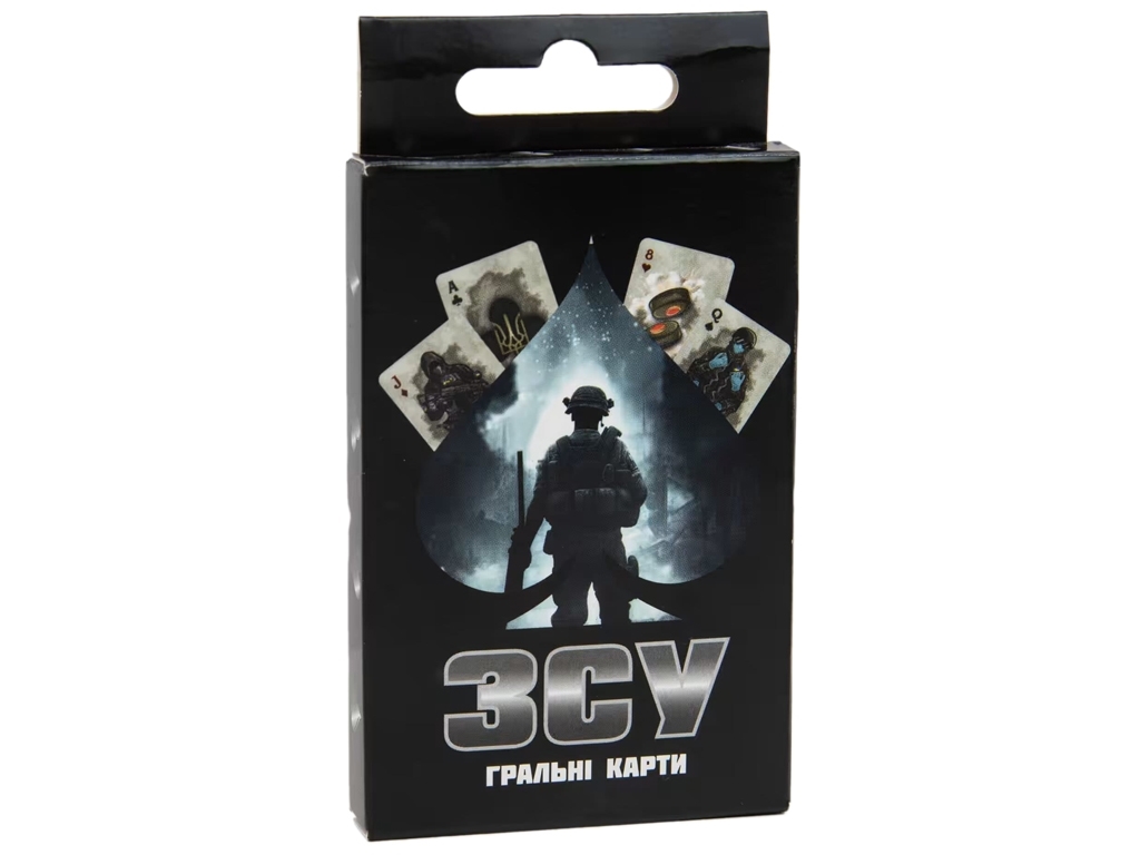 Карточная игра игральные карты ВСУ темная, стандартная колода 36 карт, Strateg