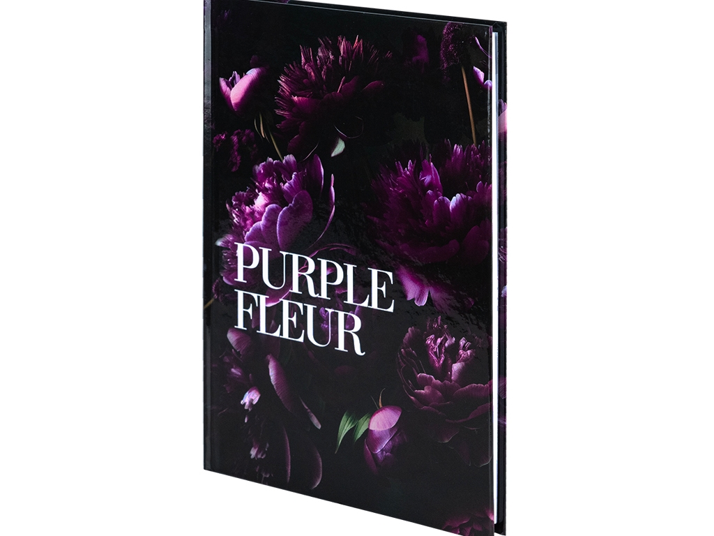 Книга записна у клітинку Purple fleur А5. 96 аркушів. Axent 8459-2-A