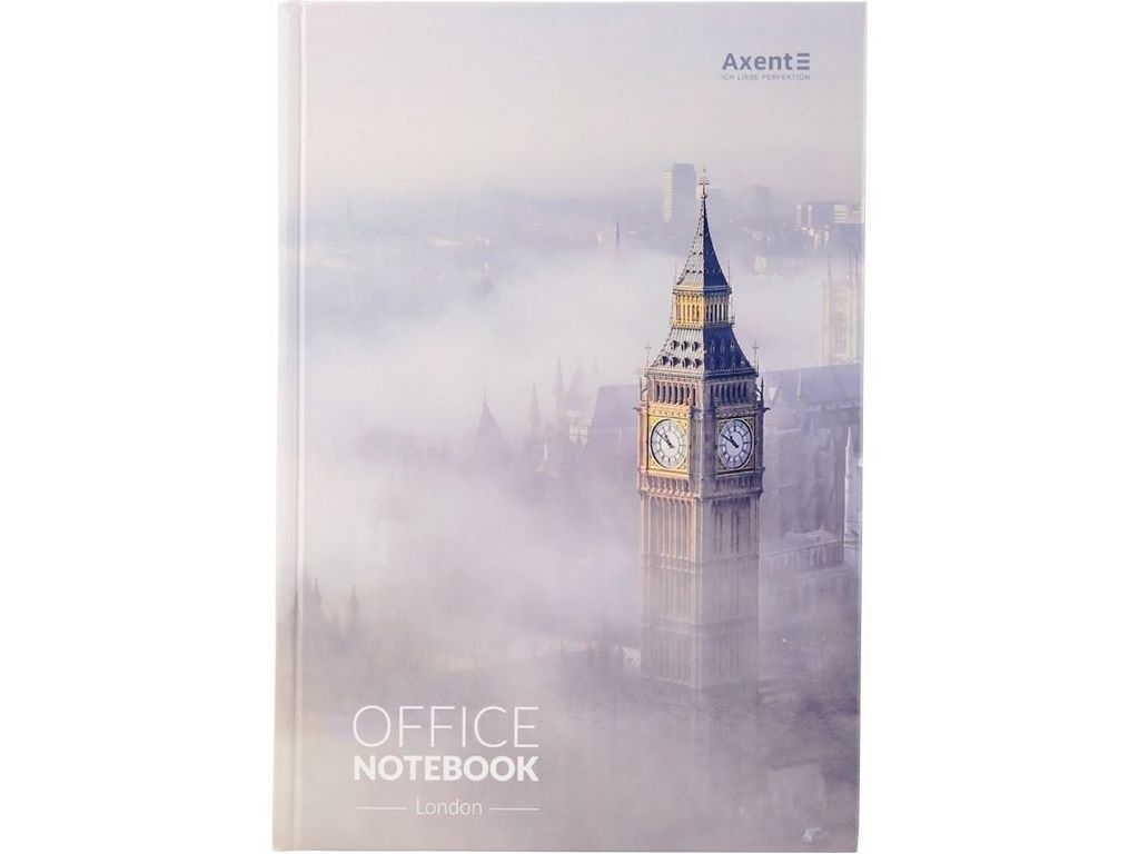Книга записна у клітинку London А4. 192 аркуша. Axent 8423-21-A
