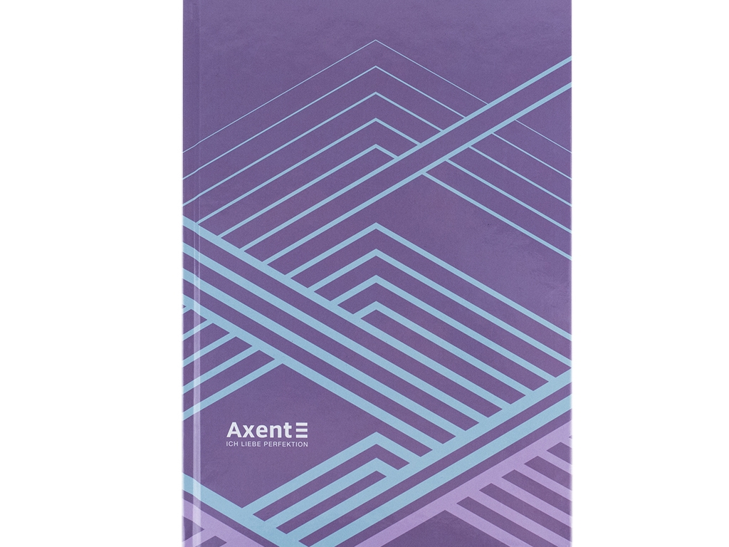 Книга записная в клетку сиреневая Lines А4. 96 листов. Axent 8422-583-A