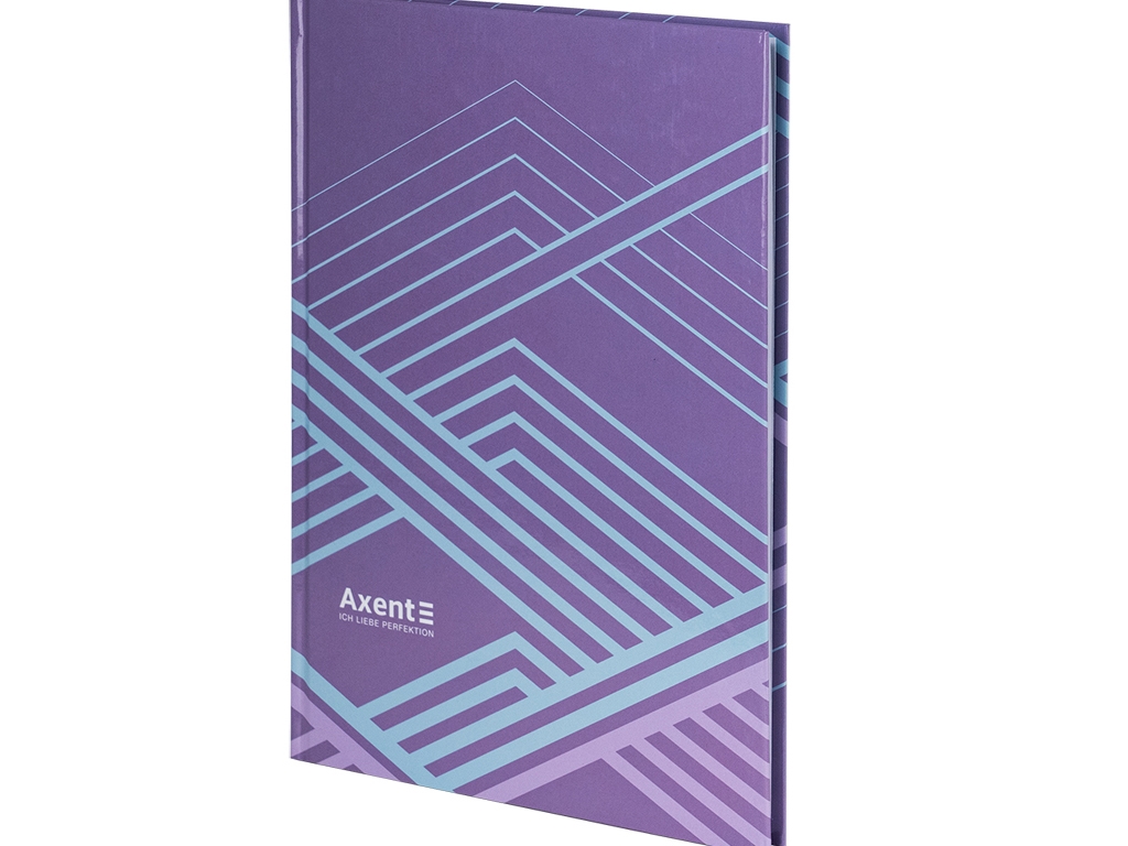 Книга записная в клетку сиреневая Lines А4. 96 листов. Axent 8422-583-A