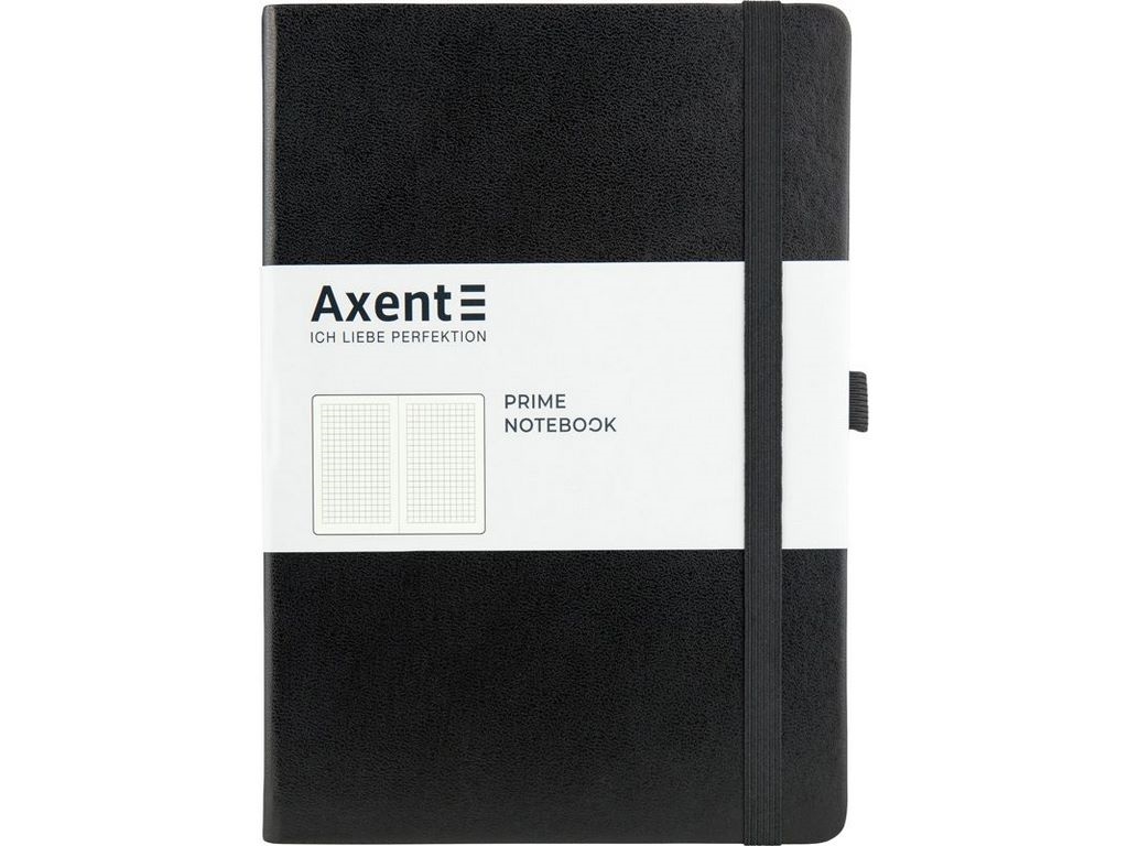Книга записна в клетку Partner Prime A5, 96 листов, с эластичной тесьмой, Axent